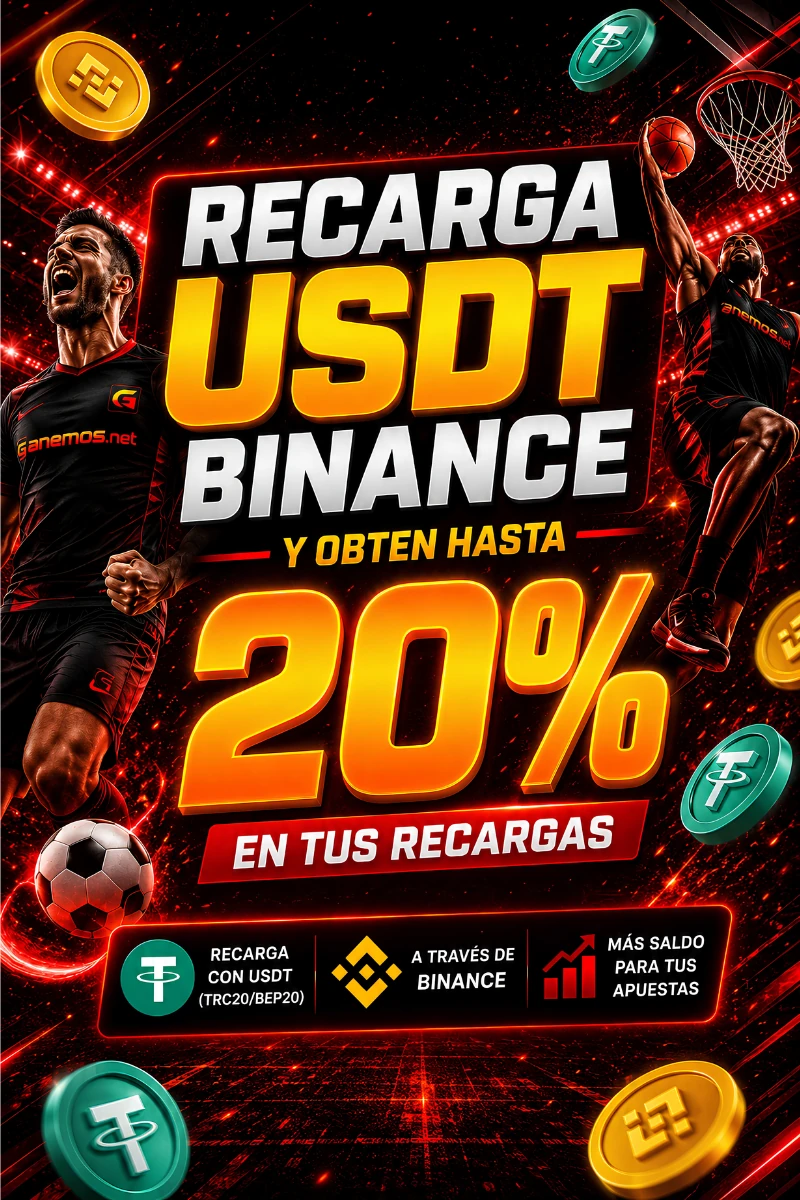 ¡Gana un 20% extra recargando con USDT!